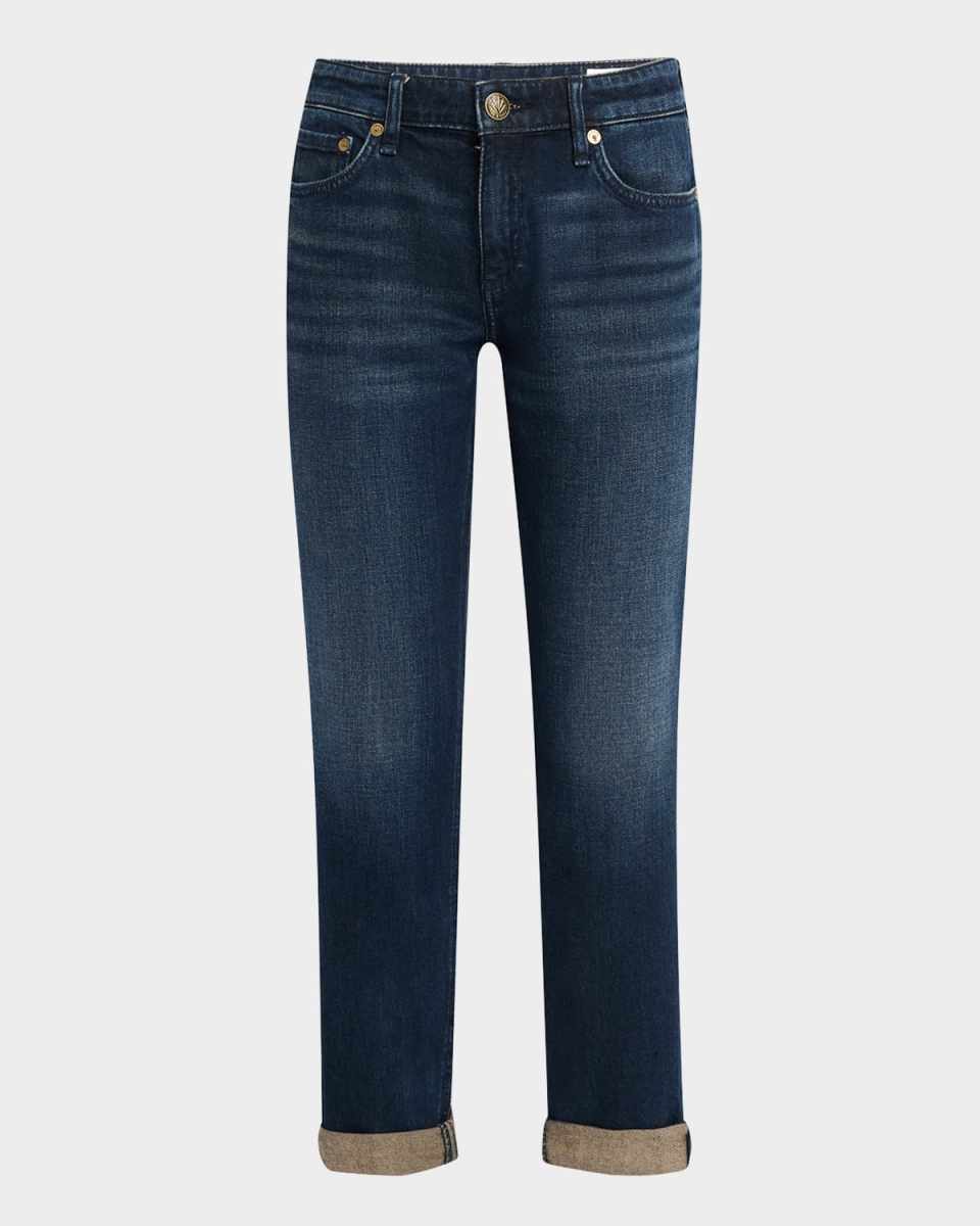 Dre Low-Rise Slim Boyfriend Jeans